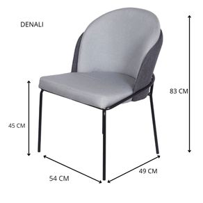 Cadeiras Denali Nevada Or Design Revestimento em Tecido Caramelo Base Aco Pintado Preto -2-